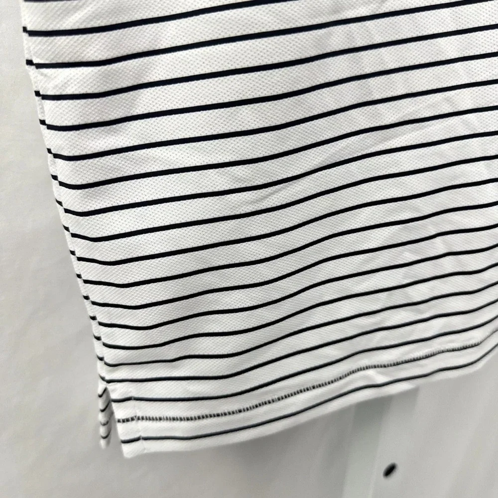 G/Fore Short Sleeve Golf Polo Shirt Mens 2XL‎ XXLarge White Stripe $110